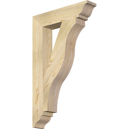 Ekena Millwork Funston Traditional Rough Sawn Bracket, Douglas Fir, 4"W x 20"D x 32"H BKT04X20X32FST01RDF